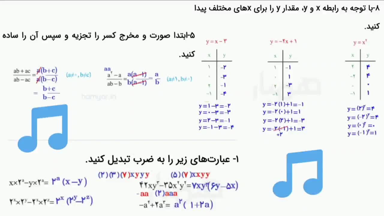 توضیحات فصل 4- ریاضی هشتم | پارت 4